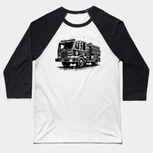 Fire Truck Baseball T-Shirt